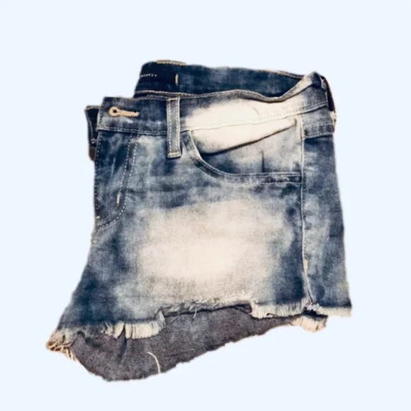 Flying Monkey Low Rise Denim Micro Shorts Size 25 - Picture 2 of 6